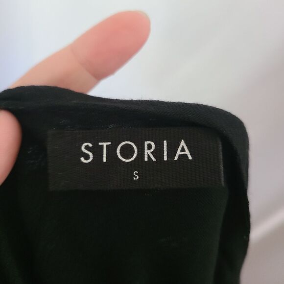 Storia Starry Nights Black Trapeze Swing Dress - Picture 4 of 5